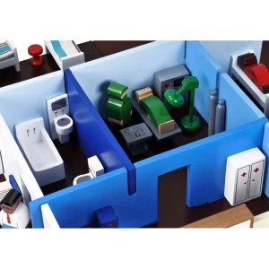 Educational Toys Wooden Hospital Play Set