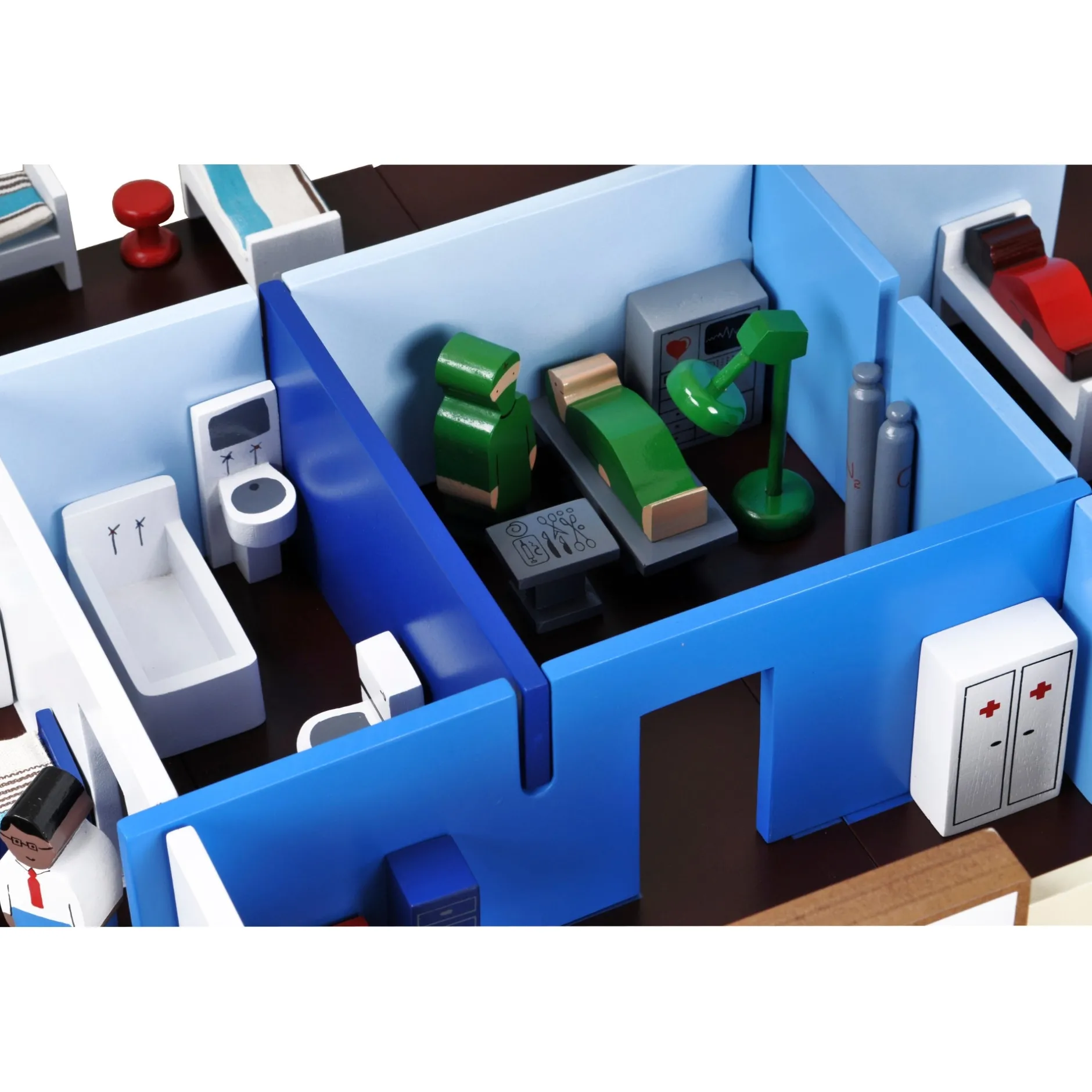 wooden_hospital_play_set_2.webp Educational Toys Wooden Hospital Play Set