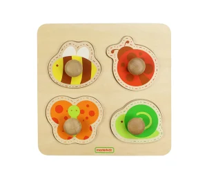 Cicada Wooden Insect Knob Puzzle