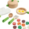 Educational Toys WOODEN KITCHENWARE SET - REDUCED TO CLEAR!