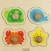 Cicada Wooden Marine Creatures Knob Puzzle