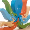 Educational Toys Wooden Octopus Number Puzzle