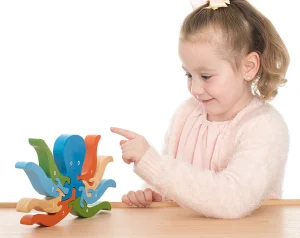 Educational Toys Wooden Octopus Number Puzzle