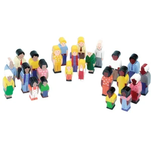 Educational Toys Wooden People Of The World Play Set