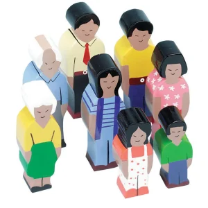 Educational Toys Wooden People Of The World Play Set
