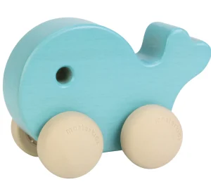 Educational Toys Wooden Push Along Toy Whale