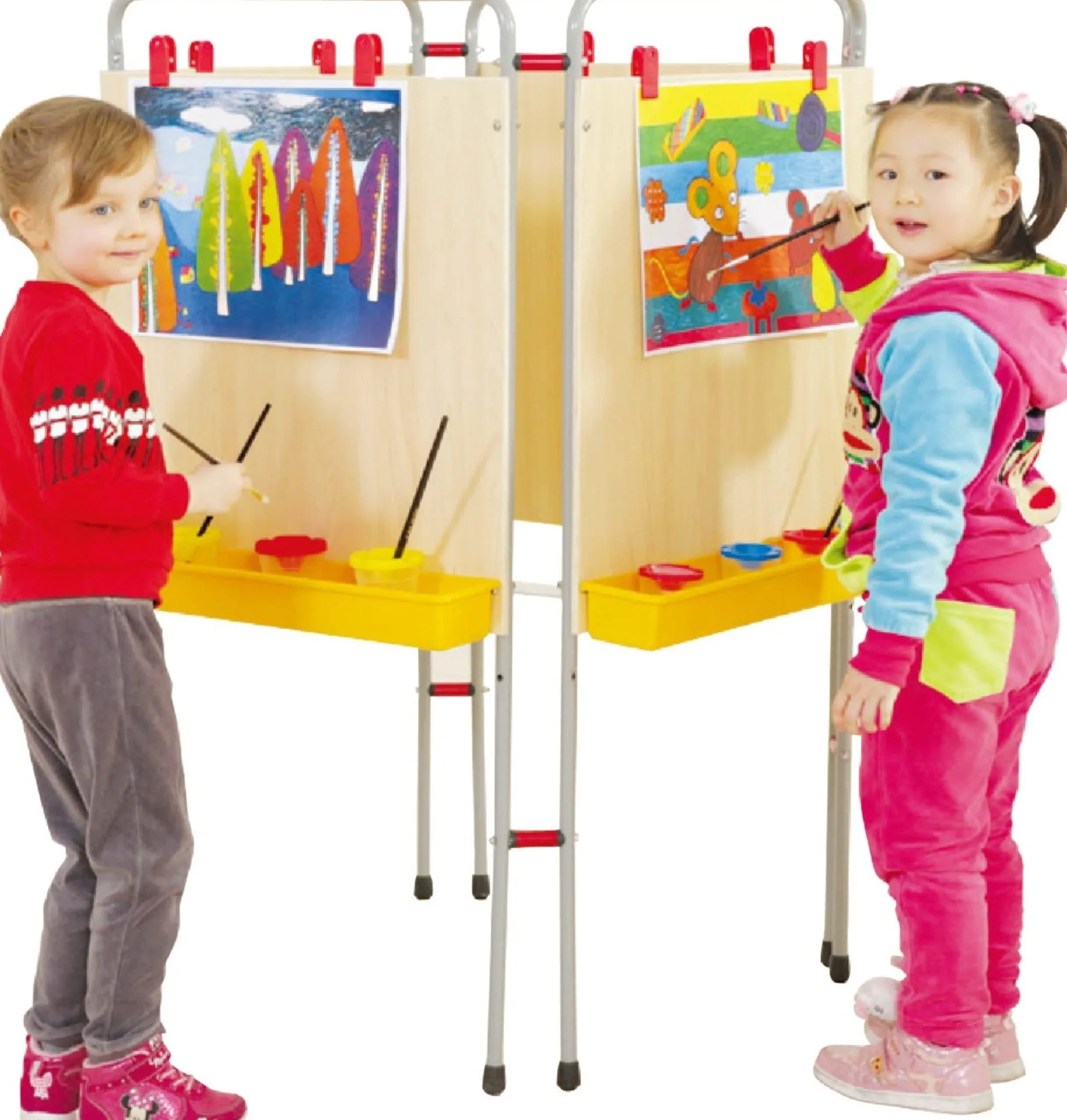 wooden_sided_easel_1.webp Educational Toys Wooden 4-Sided Easel