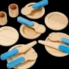 Educational Toys Wooden Tableware Set For 4