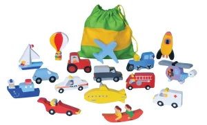 Sri Toys Wooden Transport Play Set