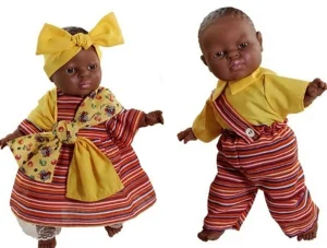 Robbie Toys World Doll Pair of African Dolls