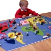 Sri Toys World Map With Animals And Buildings