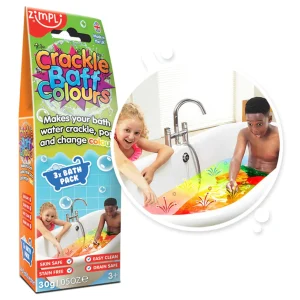 Educational Toys Zimpli Crackle Baff Colours (Red Blue Yellow) 30g